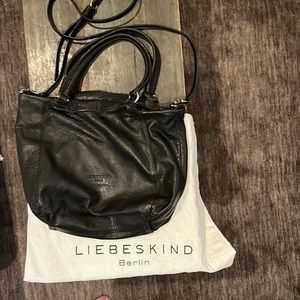 Liebeskind Berlin black shoulder or crossbody bag.